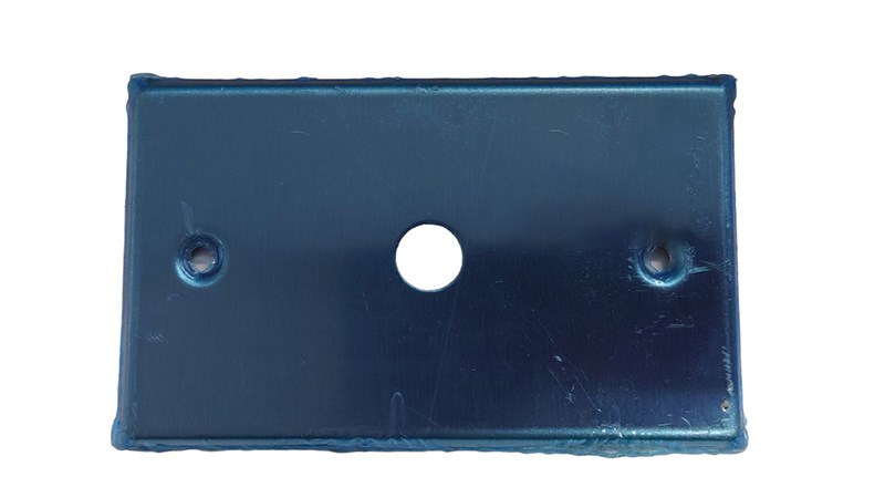 12MM 一孔白鐵面板 6381D