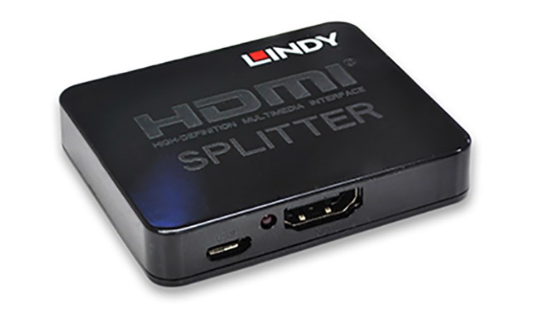 LINDY 林帝 迷你型HDMI1.4 10.2G 一進二出分配器 38157