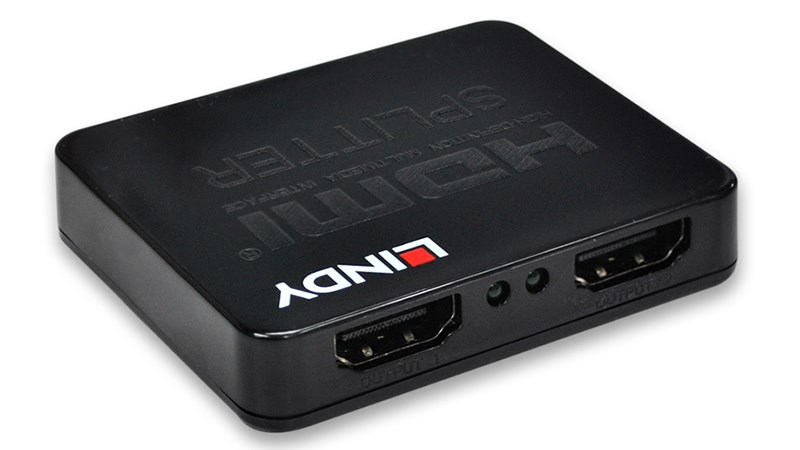 LINDY 林帝 迷你型HDMI1.4 10.2G 一進二出分配器 38157