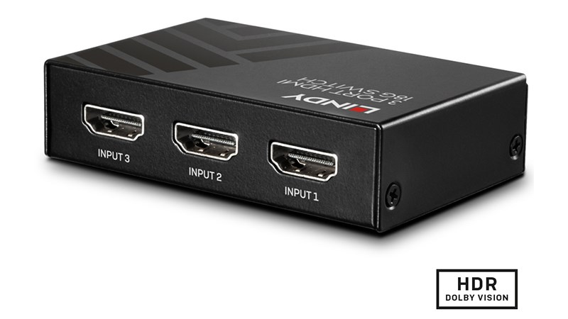 LINDY 林帝 HDMI 2.0 4K/60HZ 18G 三進一出切換器 38232