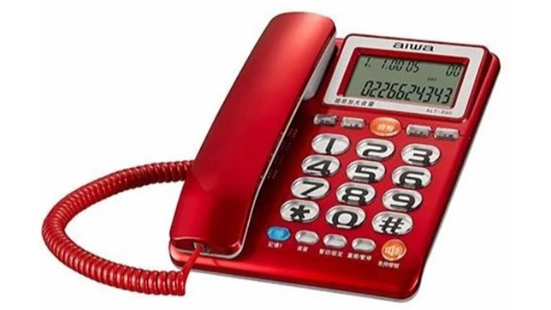 愛華 AIWA ALT-890 超大字鍵助聽有線電話 顏色隨機出貨