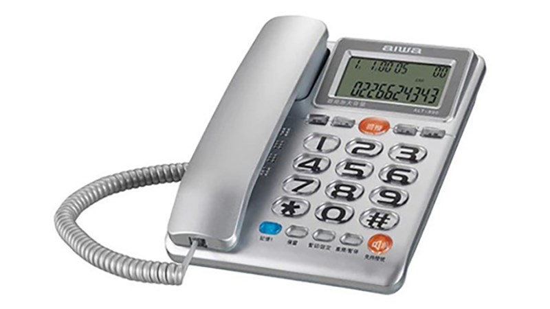 愛華 AIWA ALT-890 超大字鍵助聽有線電話 顏色隨機出貨