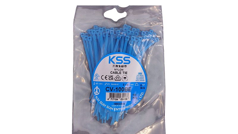凱士士 KSS 尼龍紮線帶 藍色 100入 CV-100BE