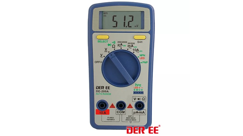 DER EE 得益 數位型萬用電錶 三用電表 DE-200A