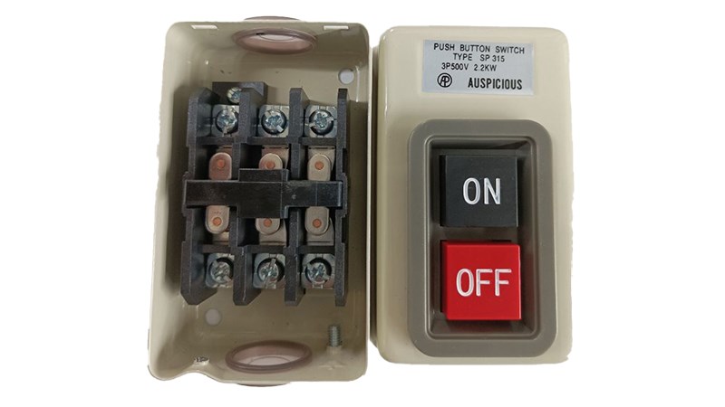 SP315 動力押扣開關 2鍵 3P15A
