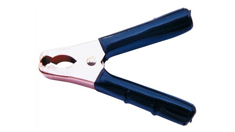 大型工作夾 鱷魚夾 50A  紅黑二色一組 工作夾