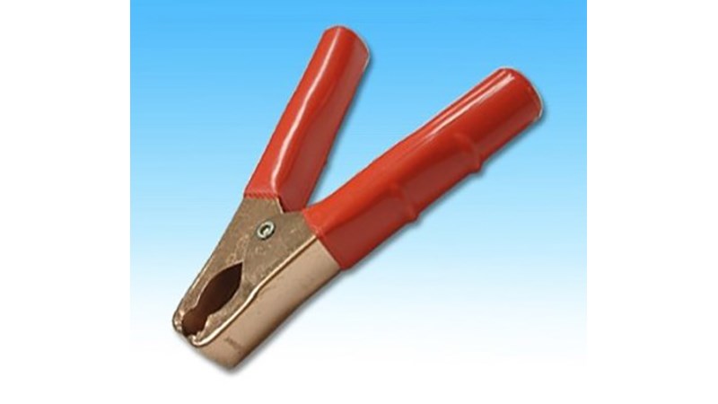 大型工作夾 鱷魚夾 50A  紅黑二色一組 工作夾