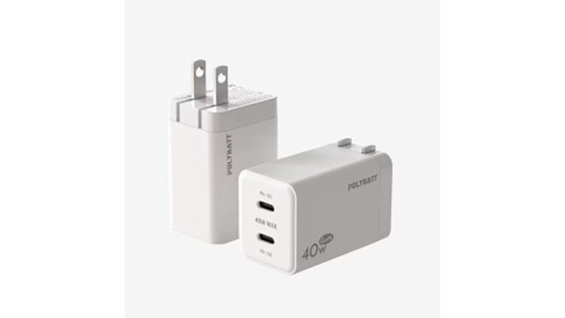 POLYBATT 40W GaN 氮化鎵充電器 2C GAN06-40W