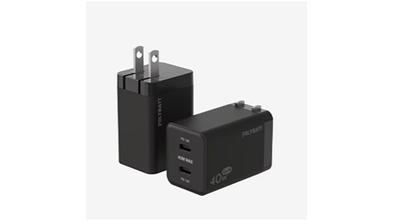 POLYBATT 40W GaN 氮化鎵充電器 2C GAN06-40W