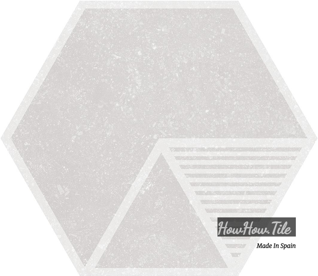 西班牙 幾何學混搭六角磚  23*27cm RJ294