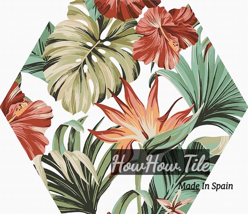 西班牙 仲夏六角磚  23*27cm RJ294