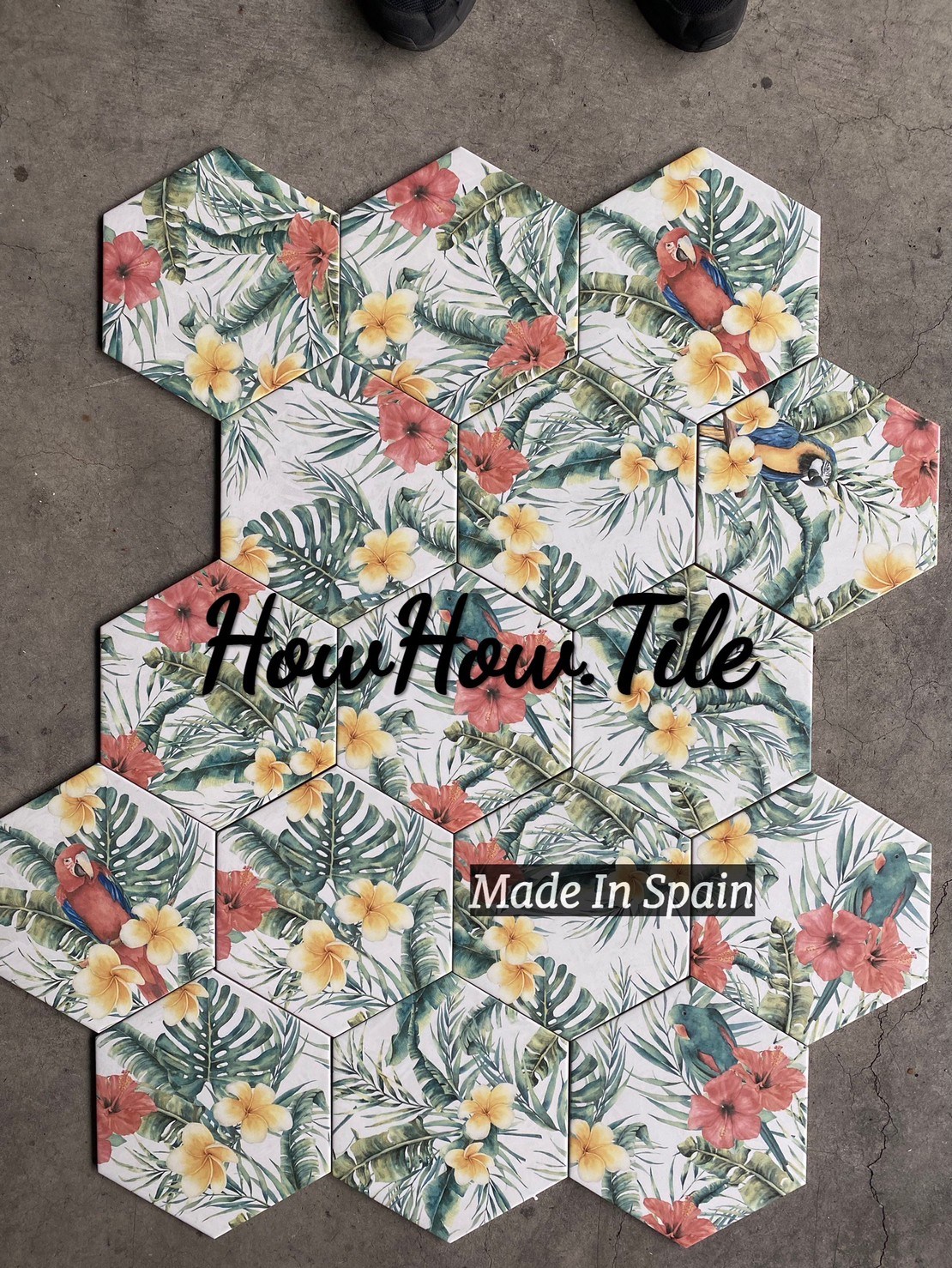 西班牙 綠昀六角磚  23*27cm RJ294