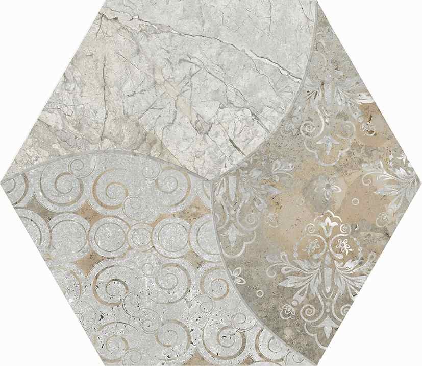 西班牙 文采六角磚23*27cm RJ294
