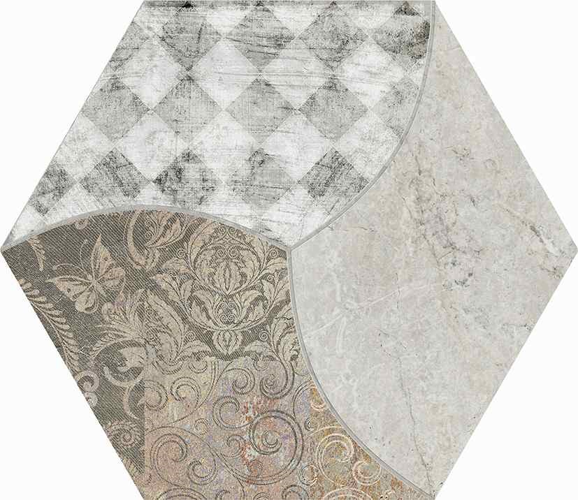 西班牙 文采六角磚23*27cm RJ294