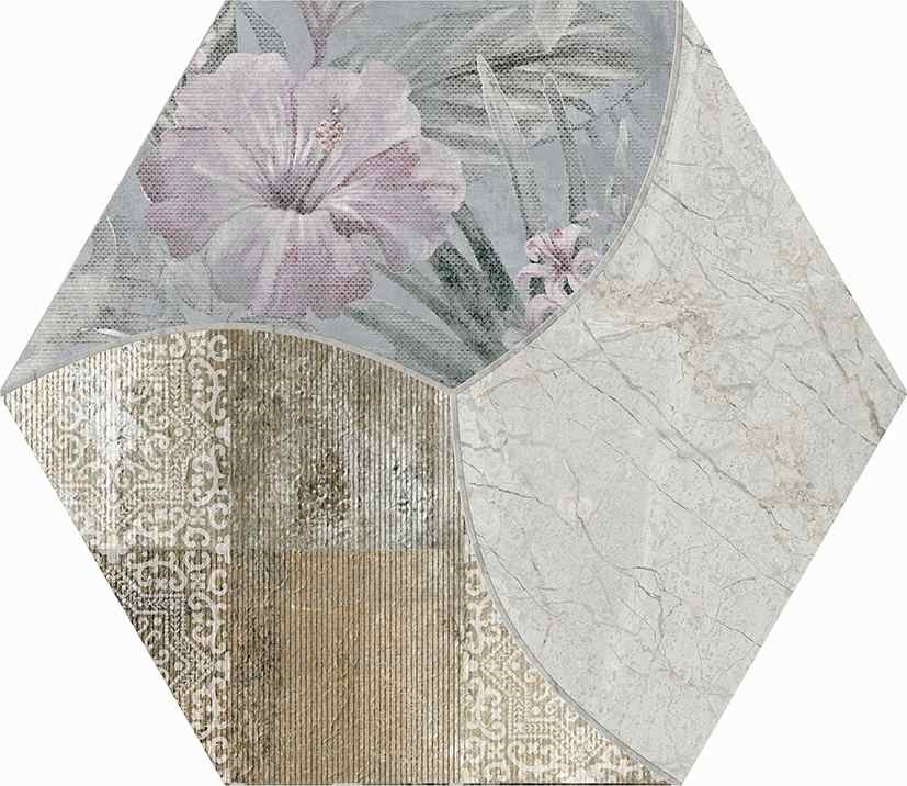 西班牙 文采六角磚23*27cm RJ294