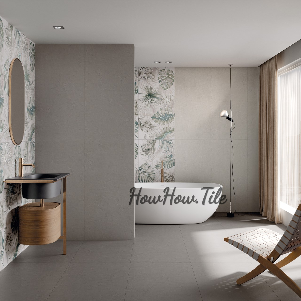 義大利進口  春妮花磚vs純色素磚 (60*120cm) RJ4900-9310