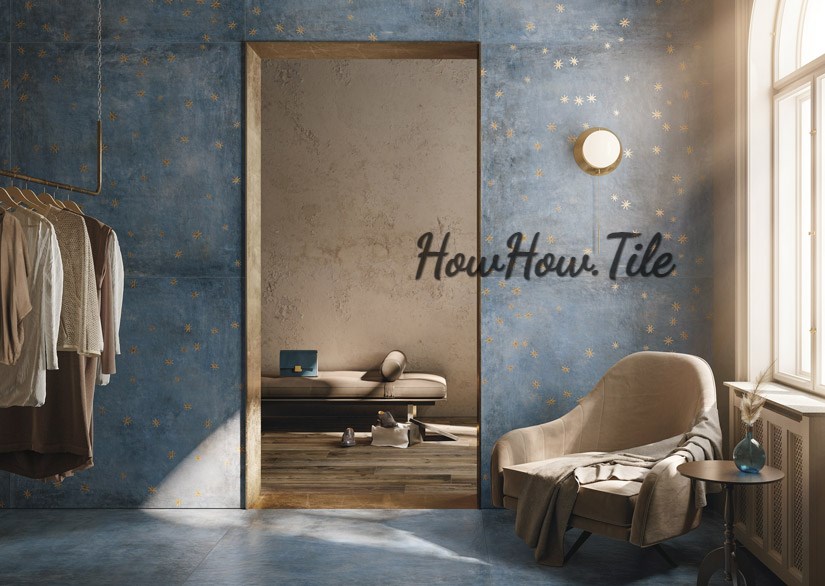 義大利 清水模手繪 VS 花磚 (60*120cm) GY8330-10780