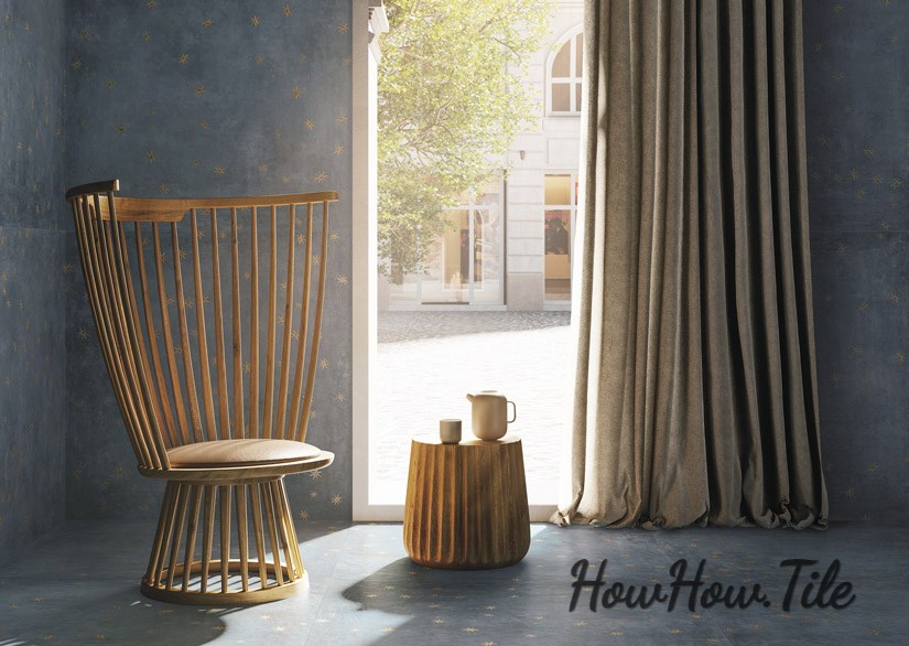 義大利 清水模手繪 VS 花磚 (60*120cm) GY8330-10780