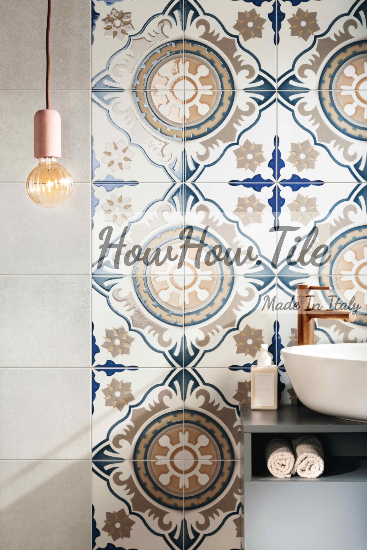 義大利 塞維亞單花 混搭花磚20x20 (RG368）