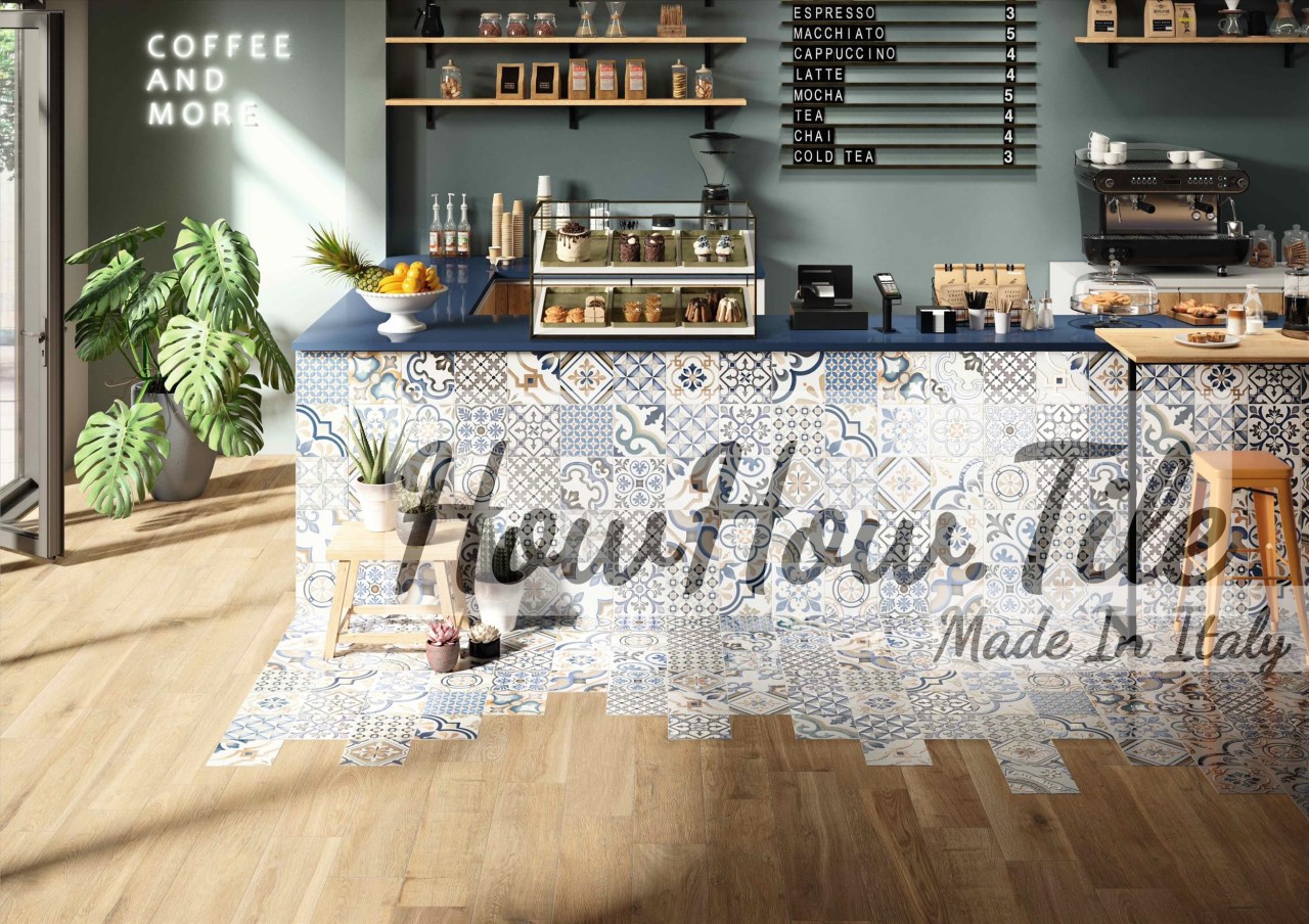 義大利 塞維亞單花 混搭花磚20x20 (RG368）