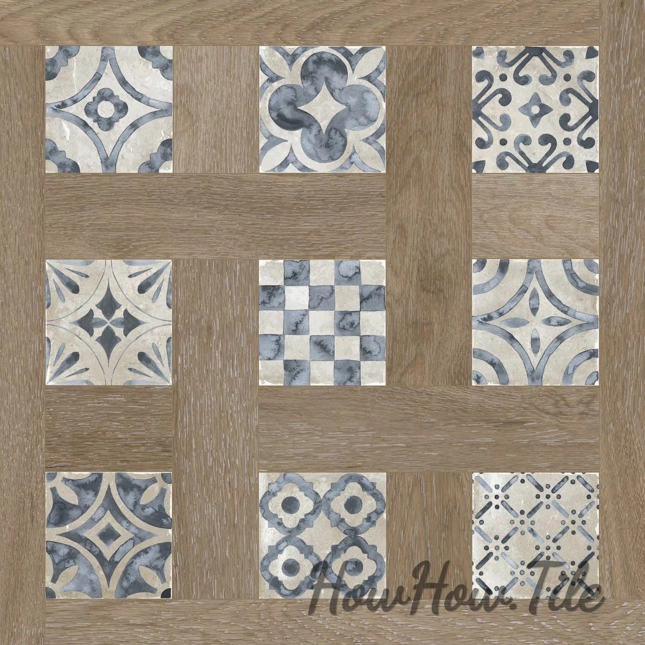 西班牙 文藝復古混搭花磚 三款60*60*0.9 HP1715