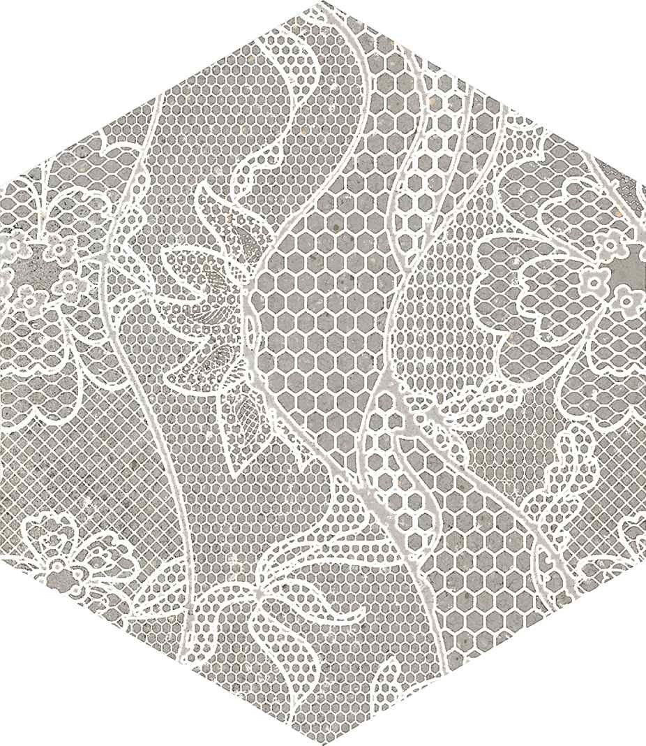 義大利 魔鏡六角素花磚  22*25cm RJ314