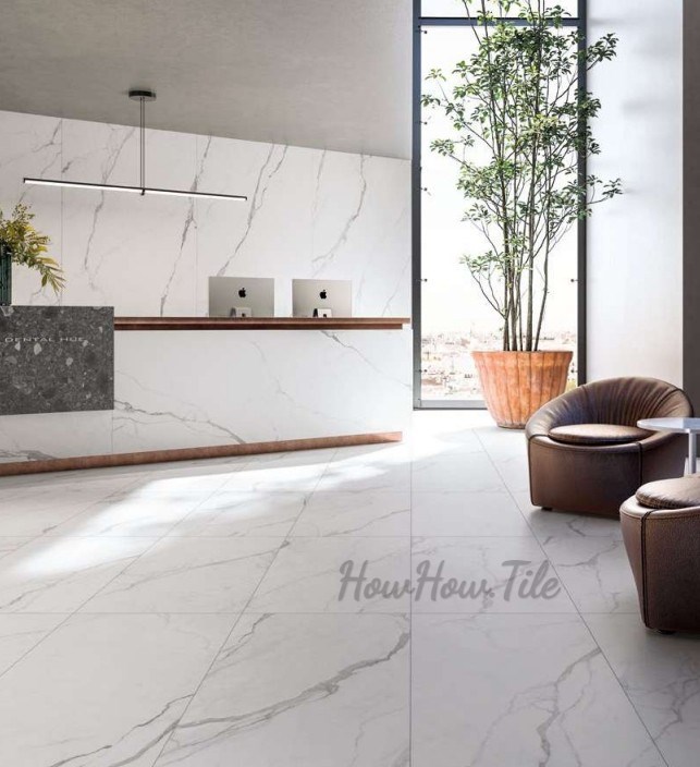 瑰麗大理石素磚立體花磚 60X120 GY6615-8319