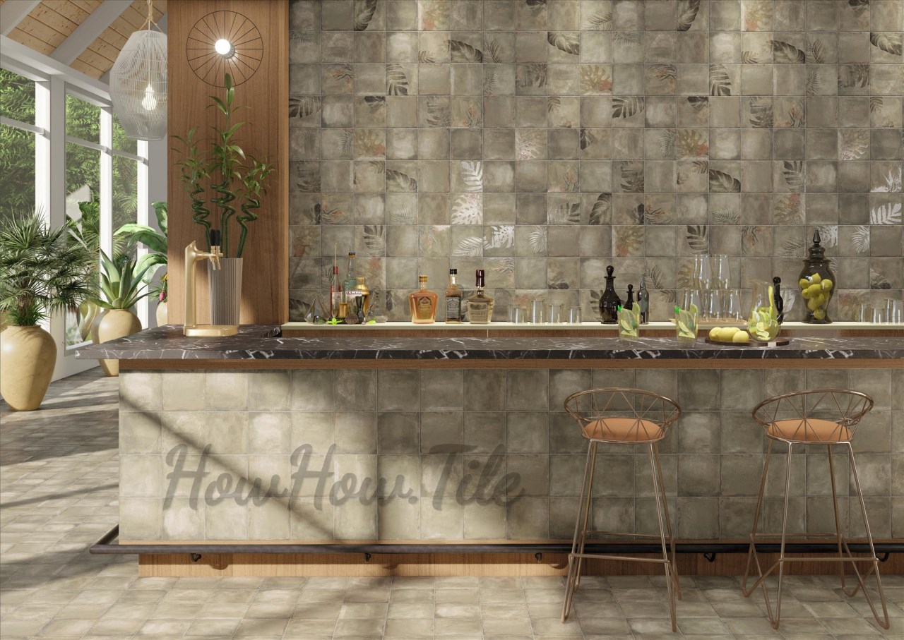 西班牙 熱帶嶼林素花磚 20X20CM  RG185-260