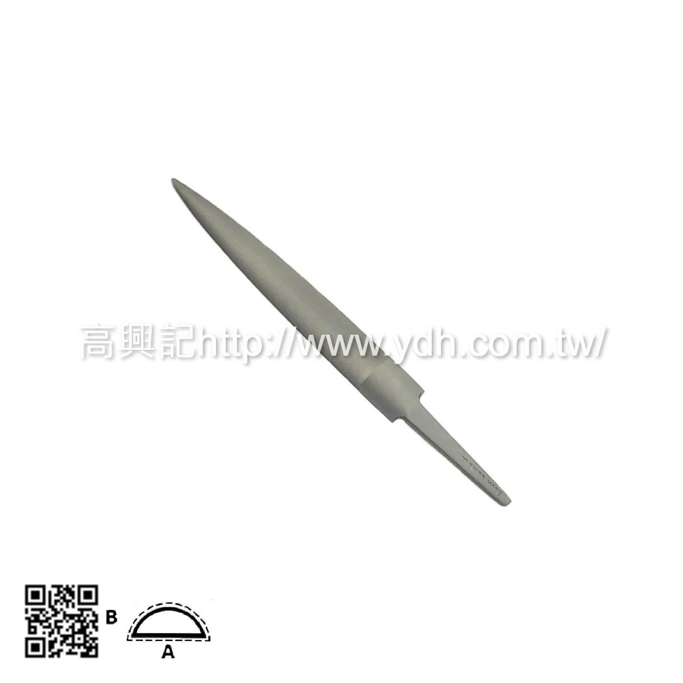 瑞士魚牌-100mm無柄半圓銼LP1560