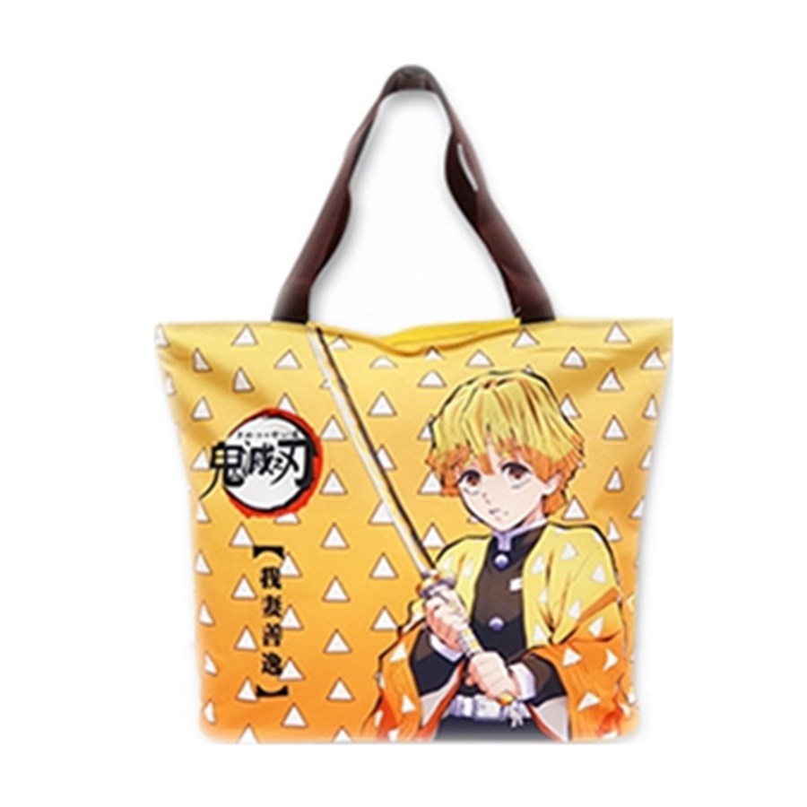 鬼滅之刃  (拉鍊)  橫式 帆布 大購物袋   4款    4713077262344  