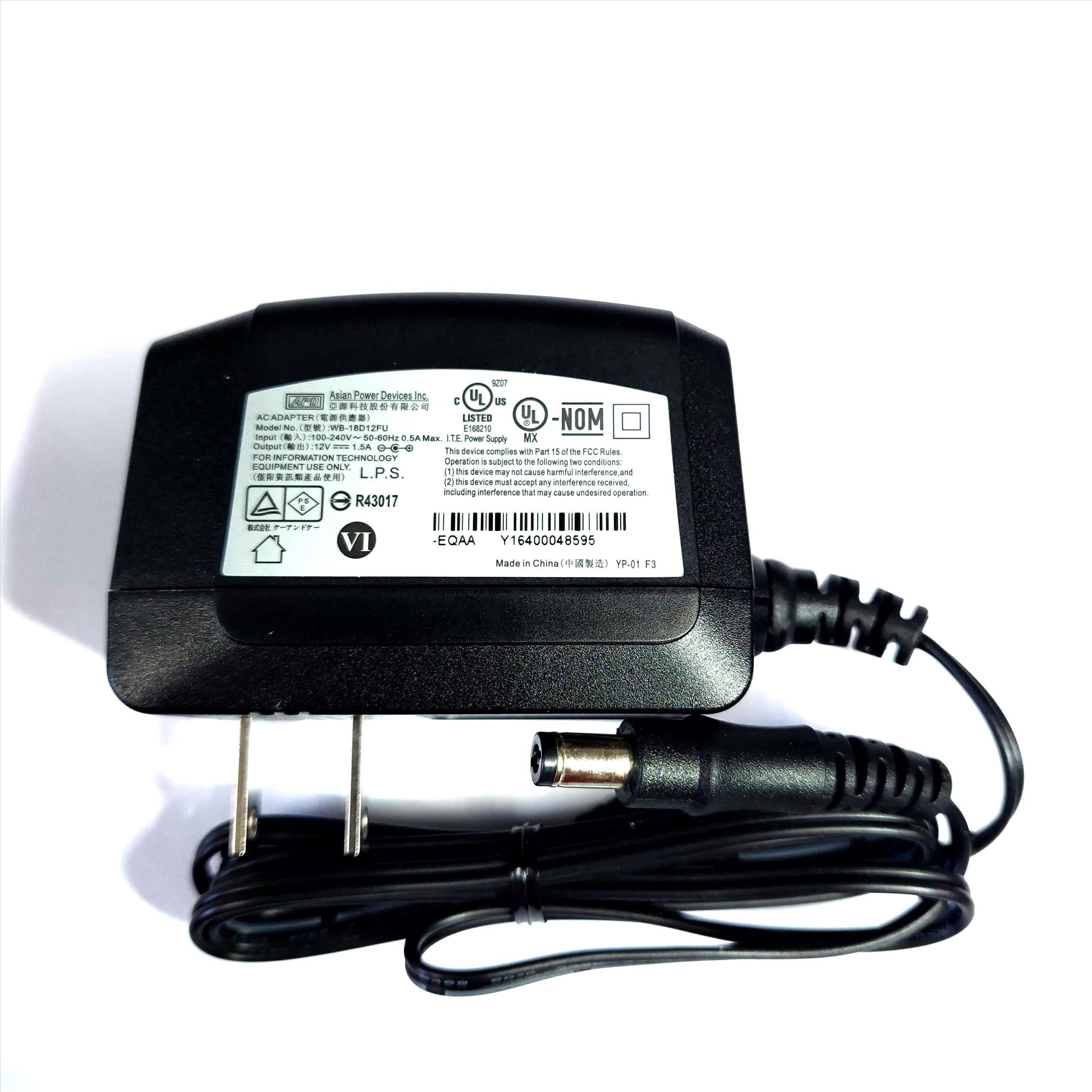 變壓器 1.5A 12V    5.5/2.1頭