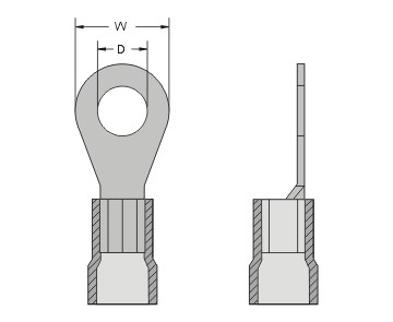 R型絕緣端子 RF1.25-6 