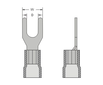 Y型絕緣端子  YF1.25-6 (100pcs)