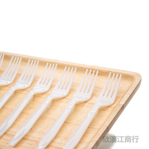 【PP】西餐叉  外帶叉 義大利麵 免洗叉子 白色/黑色