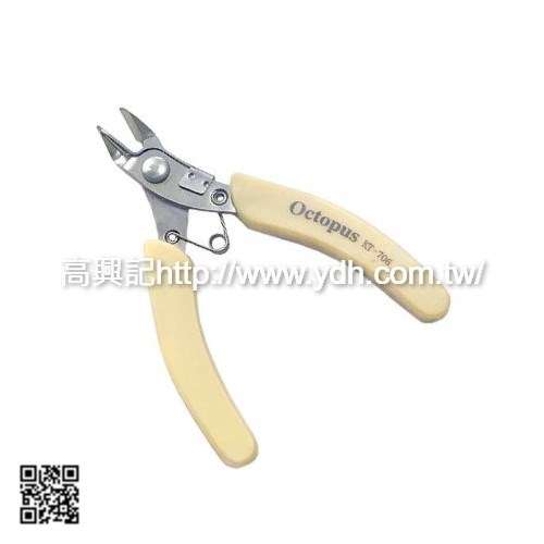 Octopus 台灣110mm 不鏽鋼如意斜口鉗(彈簧)