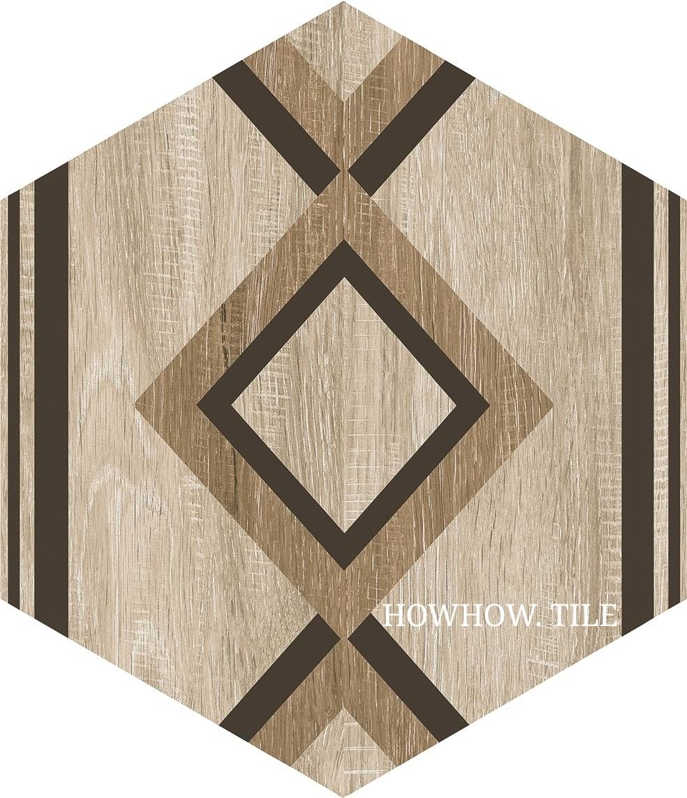 西班牙 木紋六角MIX（25*29）GDM354