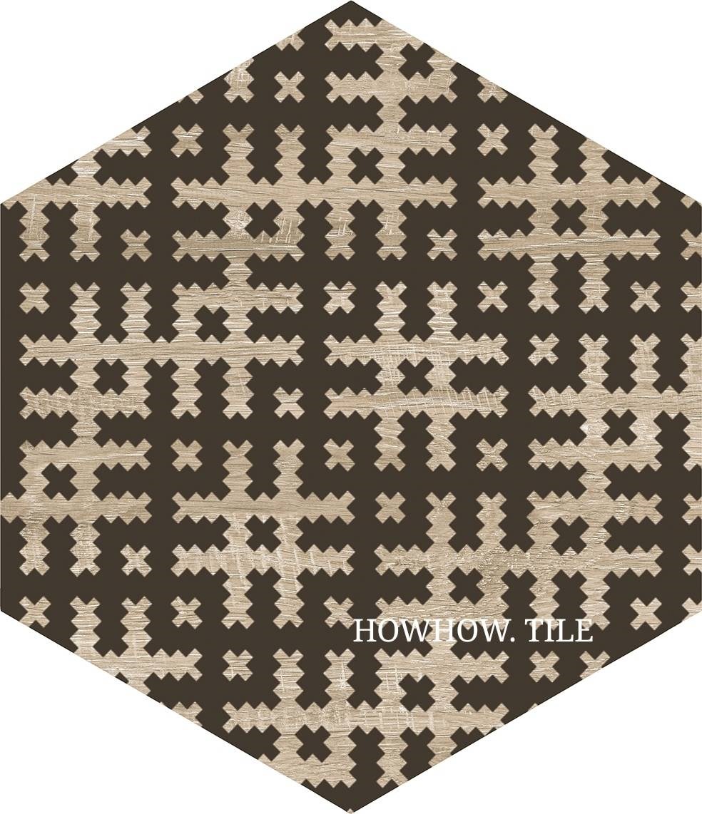 西班牙 木紋六角MIX（25*29）GDM354