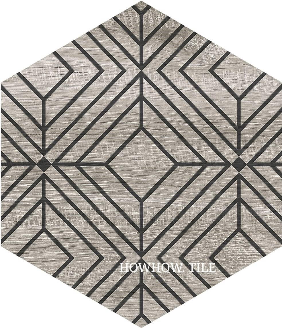 西班牙 木紋六角MIX（25*29）GDM354