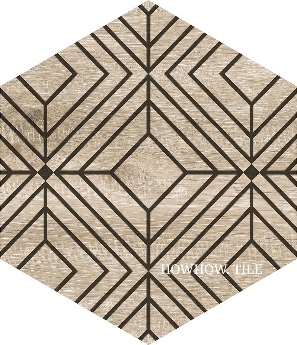 西班牙 木紋六角MIX（25*29）GDM354