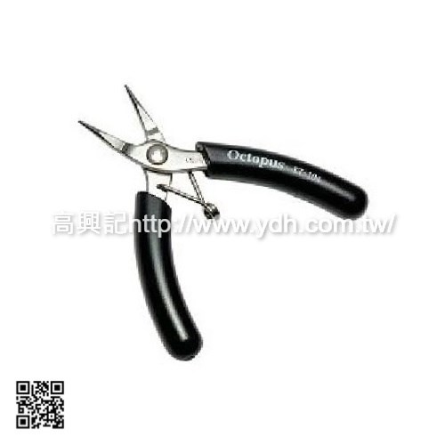 Octopus 台灣100mm 不鏽鋼無牙雙圓鉗(彈簧)