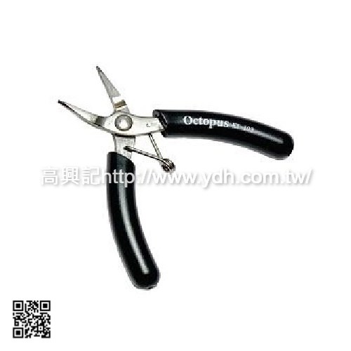 Octopus 台灣100mm 不鏽鋼有牙尖嘴鉗(彈簧)