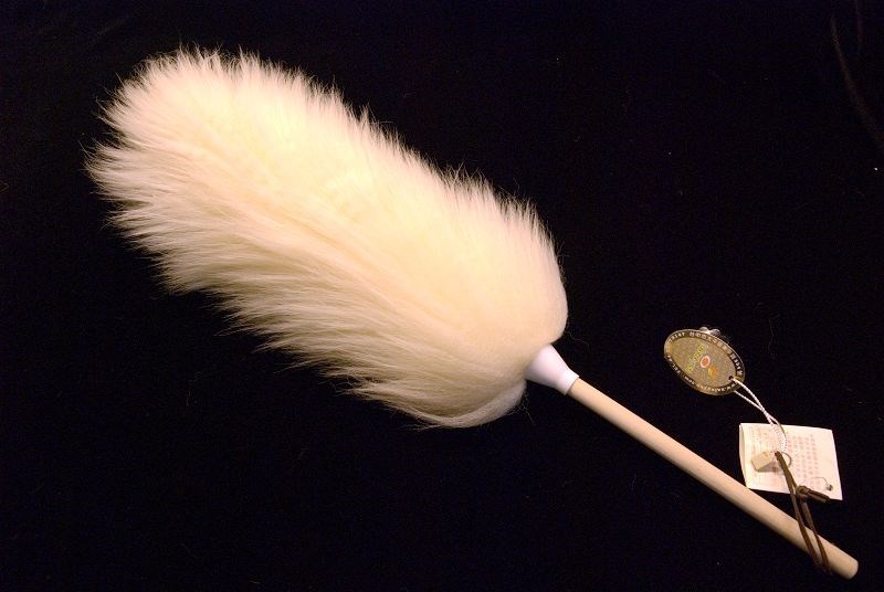 高級木柄羊毛清潔撢 (短柄)