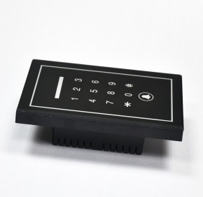 Proximity card reader with touch keypad