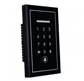 Proximity card reader with touch keypad