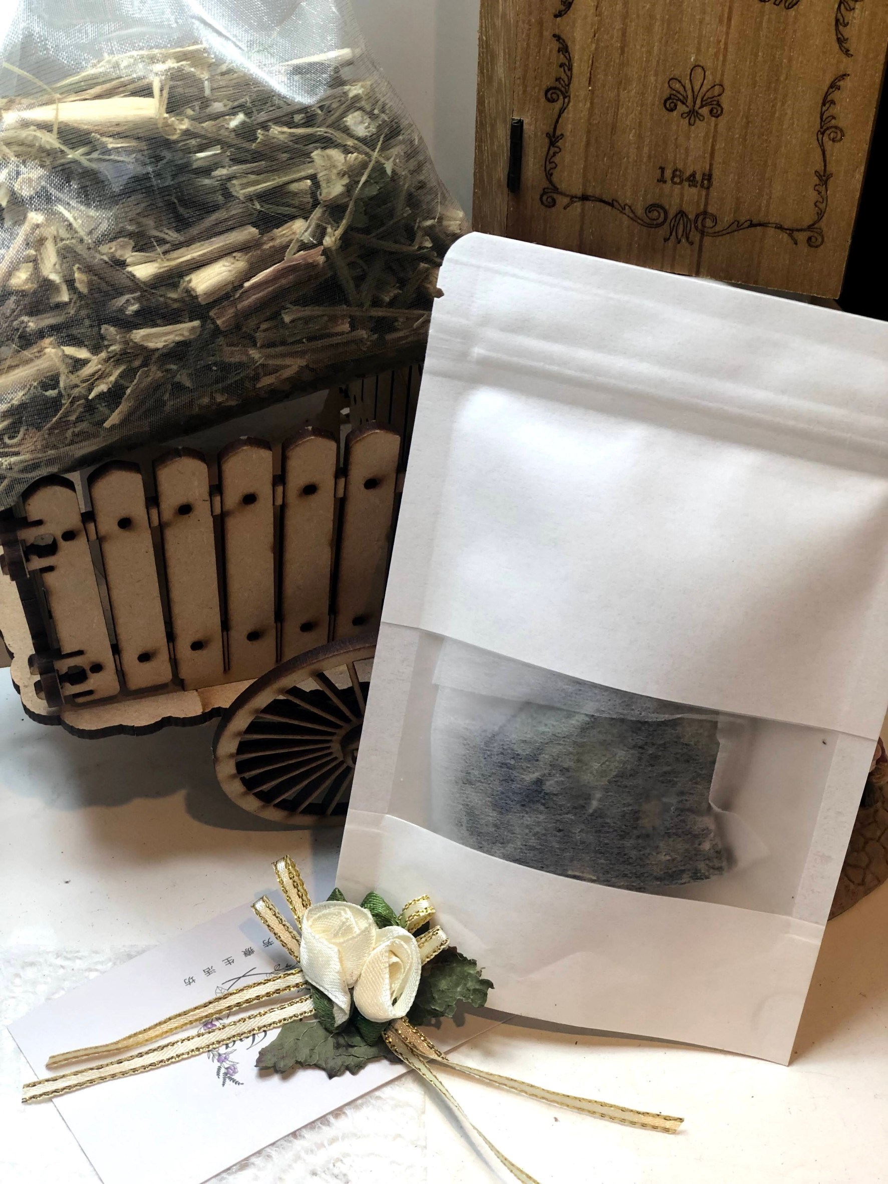 桂香玫瑰花朵茶包