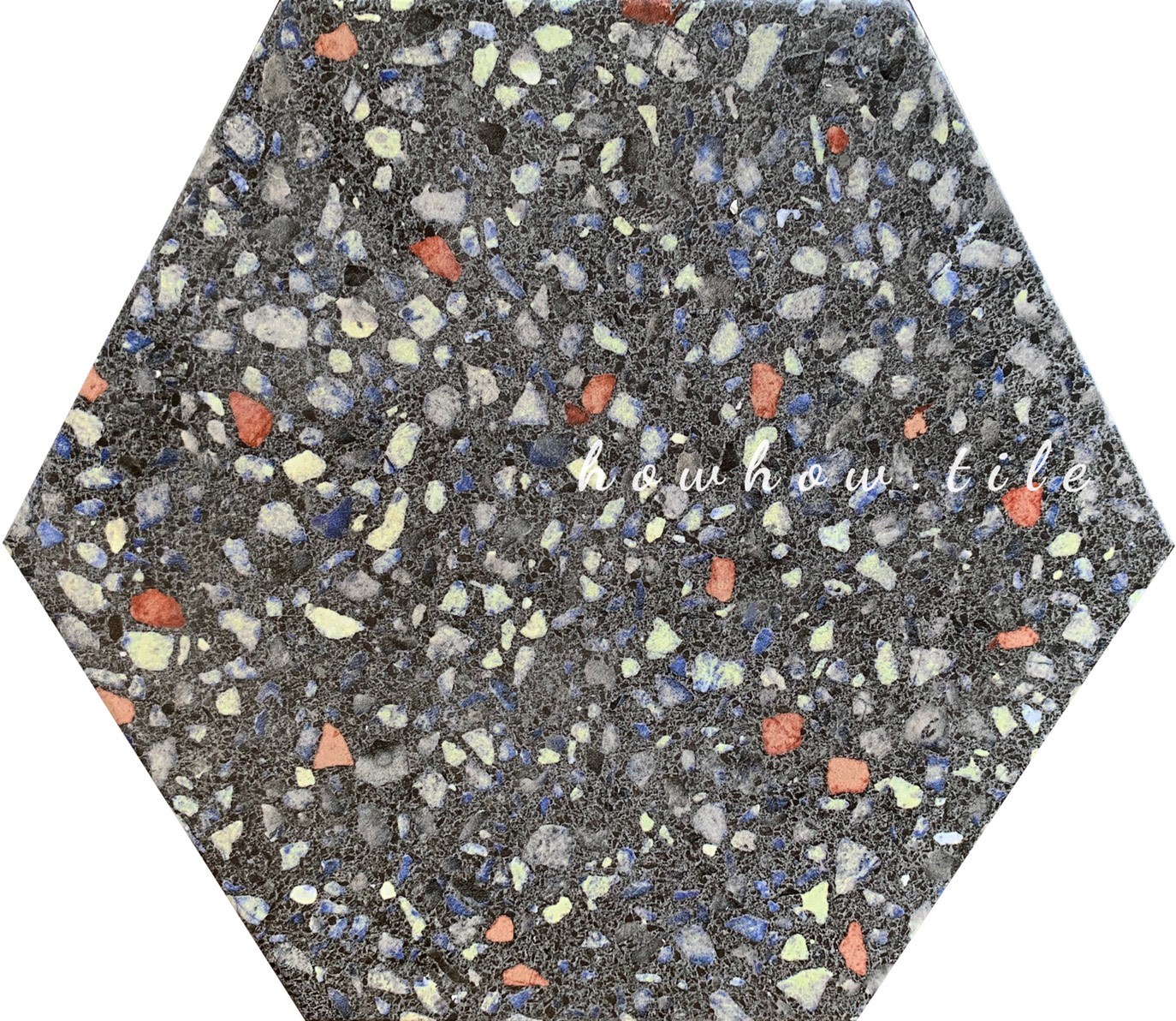 西班牙進口 水磨石六角素花磚共四款 23.2*26.7cm DC196