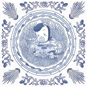 國產 青花瓷混搭花磚 (30*30cm) WM320