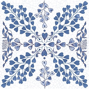 國產 青花瓷混搭花磚 (30*30cm) WM320