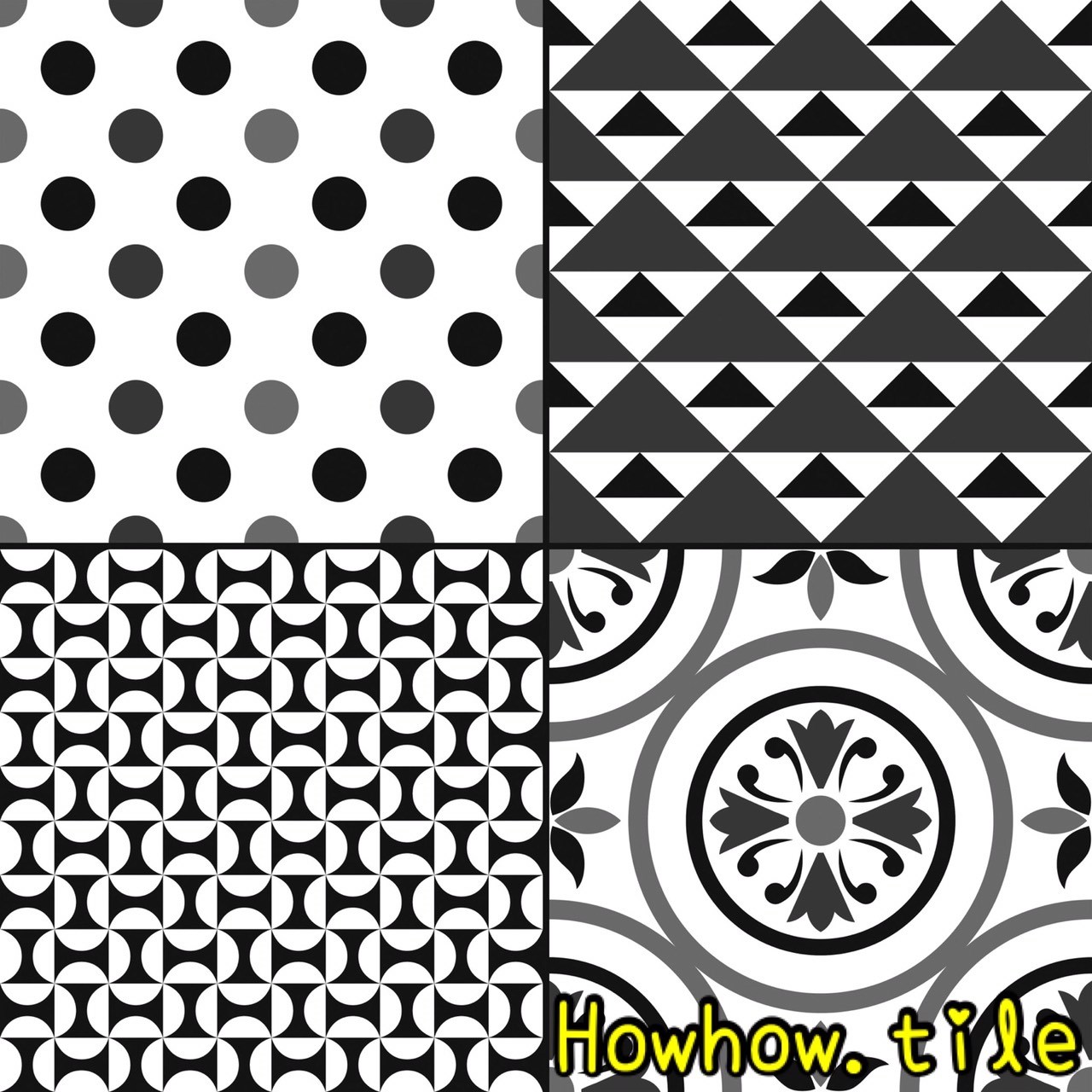 國產黑色調花磚(尺寸30*30)WM320