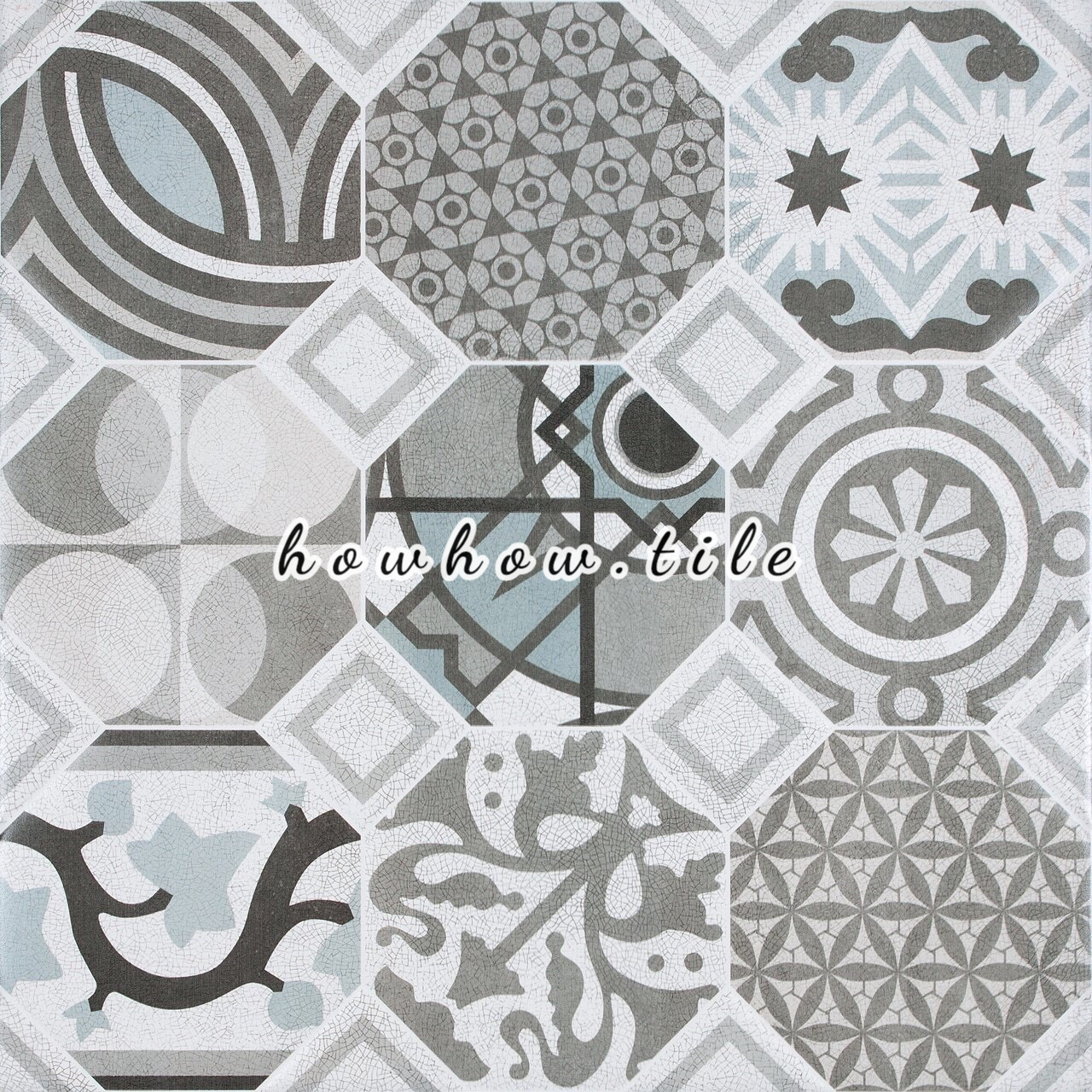 國產 貝多塔八角九宮格混搭花磚 60*60cmKH1372